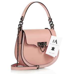 Geanta dama din piele naturala DiAmanti Marchesa Roz